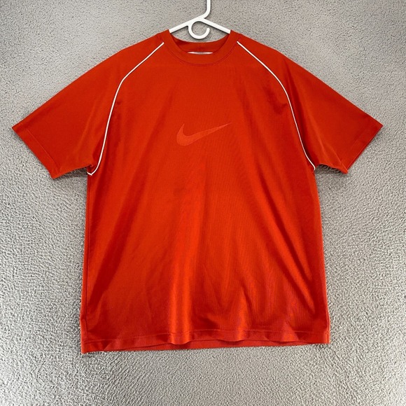 Nike Other - Nike‎ Y2K T-Shirt Mens Large Orange Short Sleeve Vintage Wicking Workout